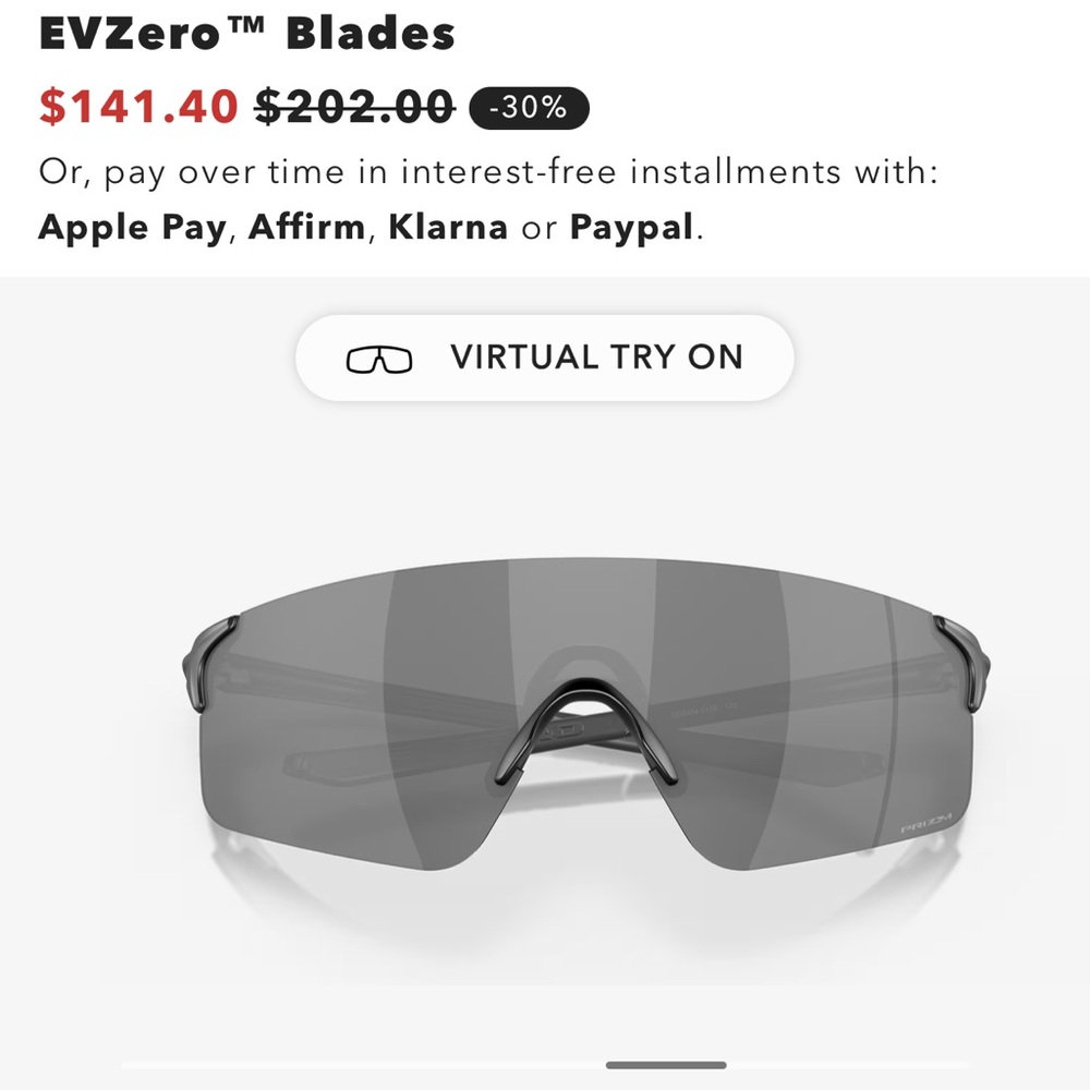 Mens Oakley EVZERO BLADES Sunglasses